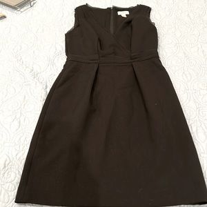 Black sheath with mesh trim detail